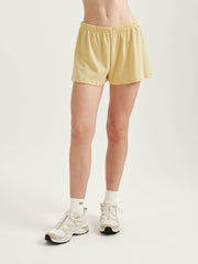 SET ACTIVE Outlets | HEAVY COTTON EASY SHORTS - BUTTER