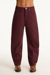 SET ACTIVE Online | SET X PARKE HORSESHOE JEANS - RHUBARB