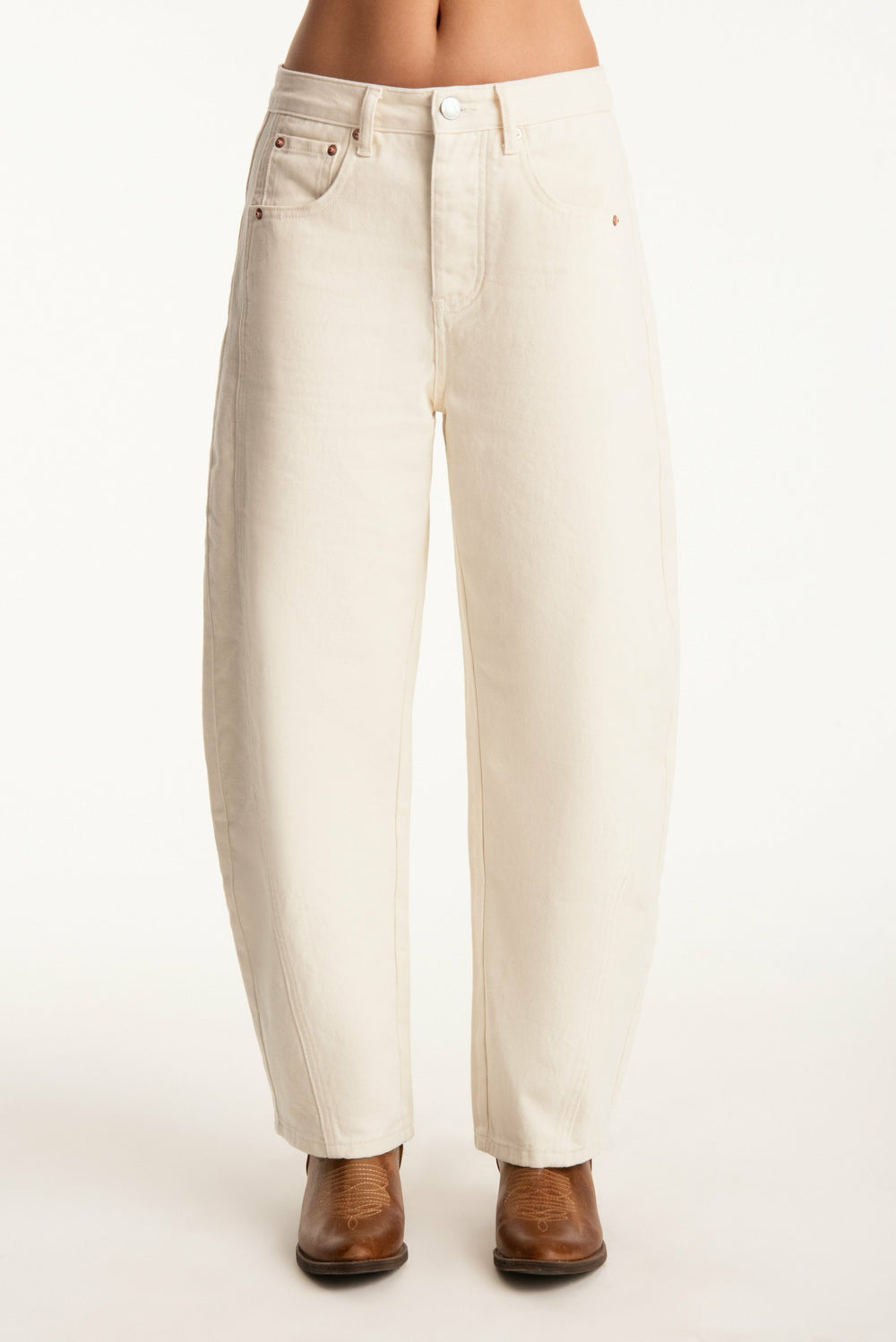 SET ACTIVE Discount | SET X PARKE HORSESHOE JEANS - CREAM