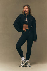 SET ACTIVE Sale | MIDWEIGHT SWEATS STAPLE SET SPORT FUNNEL ZIP - ONYX
