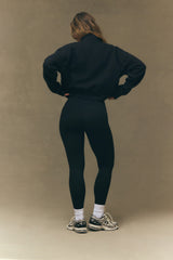 SET ACTIVE Sale | MIDWEIGHT SWEATS STAPLE SET SPORT FUNNEL ZIP - ONYX