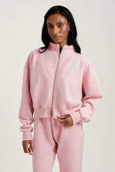 SET ACTIVE Outlet | MIDWEIGHT SWEATS STAPLE SET FUNNEL ZIP - BLUSH