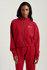 SET ACTIVE Sale | MIDWEIGHT SWEATS STAPLE SET FUNNEL ZIP - SONNET