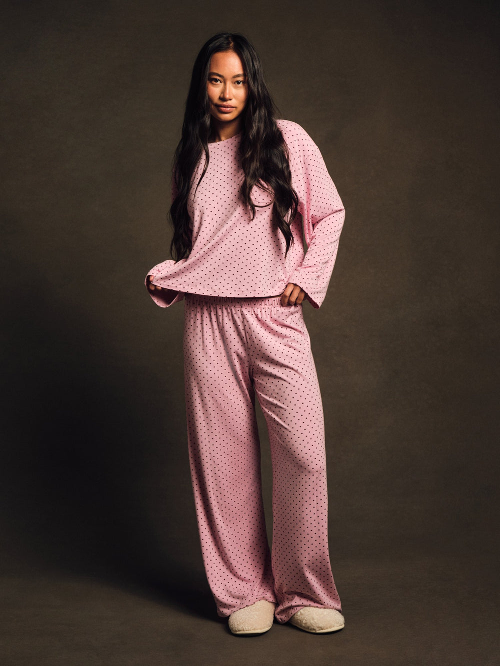 SET ACTIVE Online | SLEEP JERSEY COMFORT POLKA DOT SLEEP PANTS - SWIRL