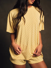 SET ACTIVE Discount | SLEEP JERSEY COMFORT POLKA DOT BOXY TEE - SPARKLER