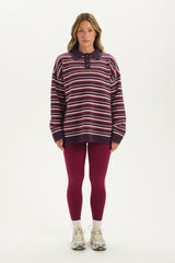 SET ACTIVE Outlets | STUDIO KNIT STUDIO KNIT ALEX POLO - POPPY