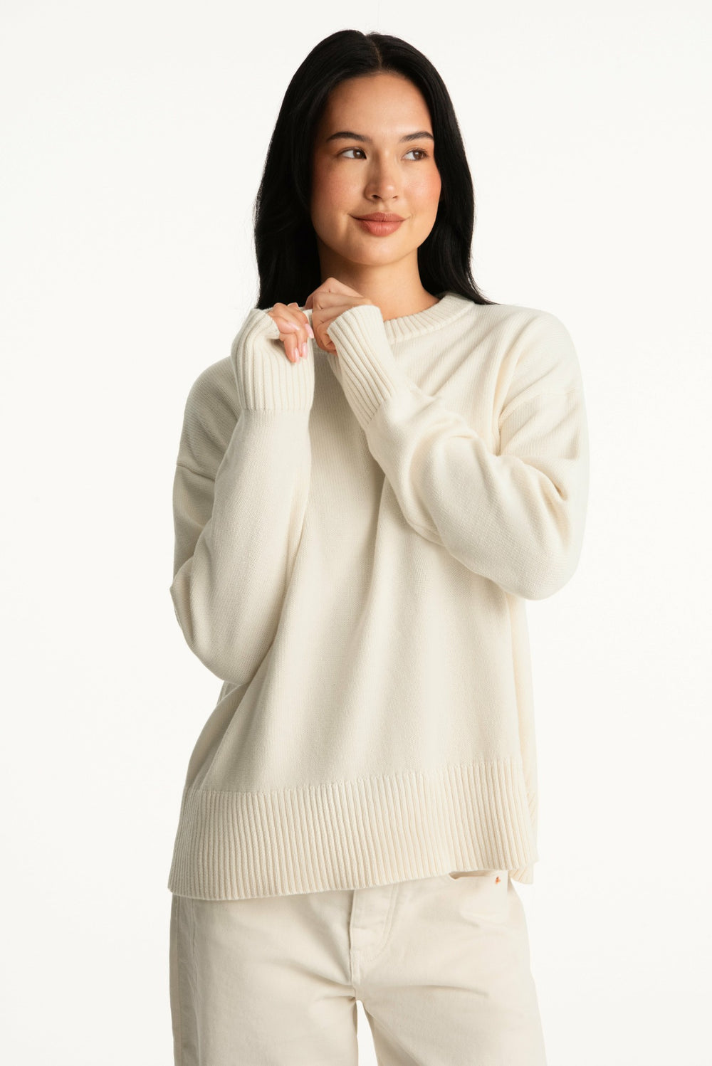 SET ACTIVE US | SET X PARKE COTTON CREWNECK - CREAM