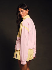 SET ACTIVE Online | NYLON TRACK 90'S PULLOVER - TAFFY