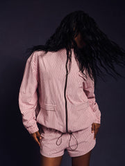 SET ACTIVE Sale | NYLON TRACK STRIPE LIFESTYLE ZIP UP - SWIRL