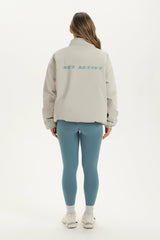 SET ACTIVE Outlet | NYLON PUFF QUARTER SNAP JACKET - GLISTEN