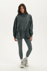 SET ACTIVE Outlets | NYLON TRACK CINCHED WINDBREAKER - MAST