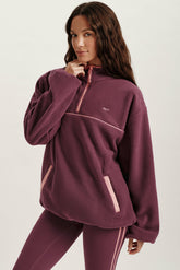 SET ACTIVE Outlet | MICROFLEECE HALF ZIP - ROSEBUD