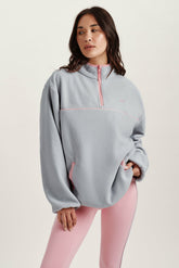 SET ACTIVE For Sale | MICROFLEECE HALF ZIP - BLUSH