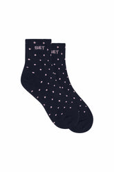 SET ACTIVE Online | SET POLKA DOT SHORTY SOCKS - BLUE CONFETTI