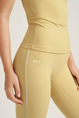 SET ACTIVE Outlets | BREATHE 1.0 PIPE LEGGINGS - BUTTER