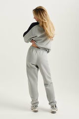 SET ACTIVE Outlet | MIDWEIGHT SWEATS STAPLE OLD SCHOOL SWEATPANTS - FOG HEATHER GREY