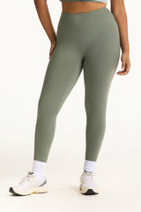 SET ACTIVE US | SPORTBODY® SPORTY HIGH-RISE LEGGINGS - KELP