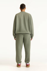 SET ACTIVE US | MIDWEIGHT SWEATS STAPLE OLD SCHOOL SWEATPANTS - KELP