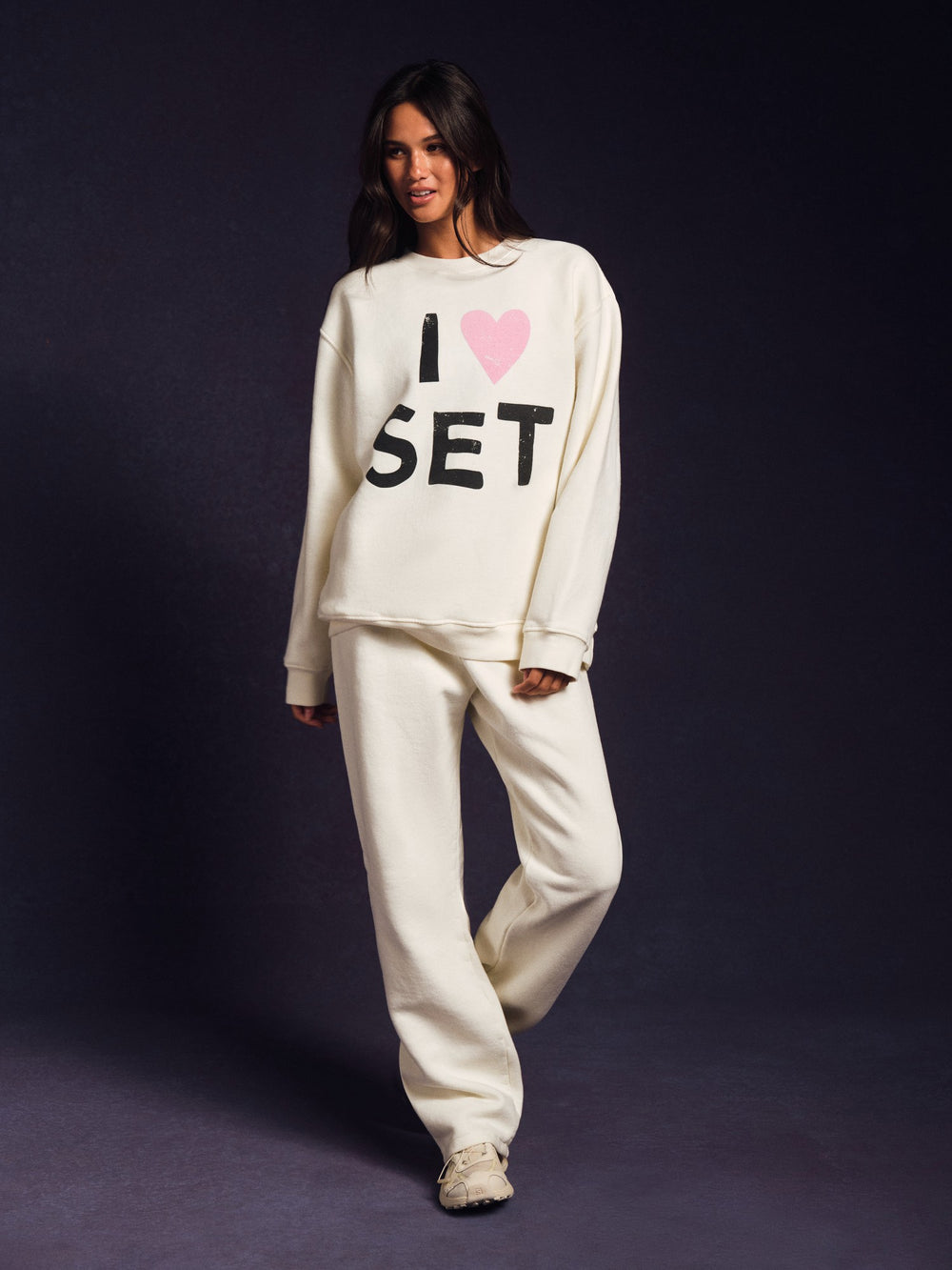 SET ACTIVE Sale | MIDWEIGHT SWEATS STAPLE STRAIGHT LEG SWEATPANTS - ICING