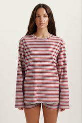 SET ACTIVE Sale | STRIPE JERSEY STRIPE OVERSIZED LONG SLEEVE - LYRIC