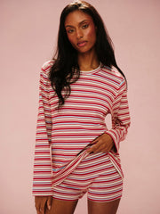 SET ACTIVE Sale | STRIPE JERSEY STRIPE OVERSIZED LONG SLEEVE - LYRIC