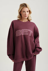 SET ACTIVE Online | MIDWEIGHT SWEATS STAPLE SET CREWNECK - ROSEBUD