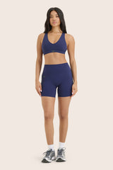 SET ACTIVE Website Store | SPORTBODY® SPORTY DUO STRIPE SHORTS - LAKE