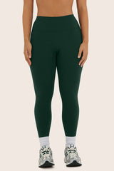 SET ACTIVE US | SPORTBODY® SPORTY MID-RISE LEGGINGS - BEETLE