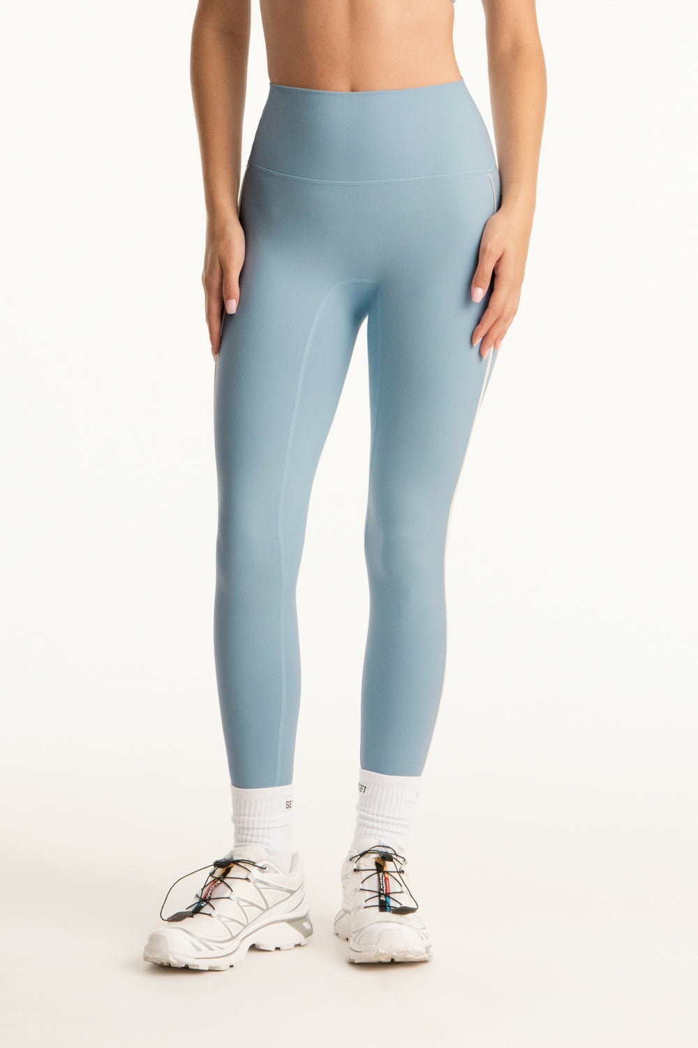 SET ACTIVE US | FORMCLOUD® CLOUD PARKE PIPE HIGH-RISE LEGGINGS - OVERCAST 1.0