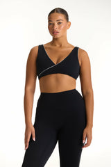 SET ACTIVE Outlets | BREATHE 1.0 CONTRAST WRAP BRA - ORCA