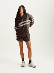 SET ACTIVE Outlets | HEAVY COTTON EASY SHORTS - GRAIN
