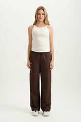 SET ACTIVE Discount | STRETCH COTTON LAYER COLLAR TANK - DUST