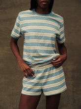 SET ACTIVE Outlets | HEAVY COTTON EASY STRIPE SHORTS - CASSETTE