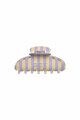 SET ACTIVE Discount | SET STRIPE CLAW CLIP - BUTTERCREAM