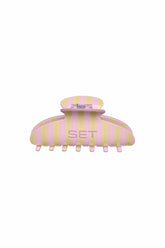 SET ACTIVE US | SET STRIPE CLAW CLIP - TAFFY