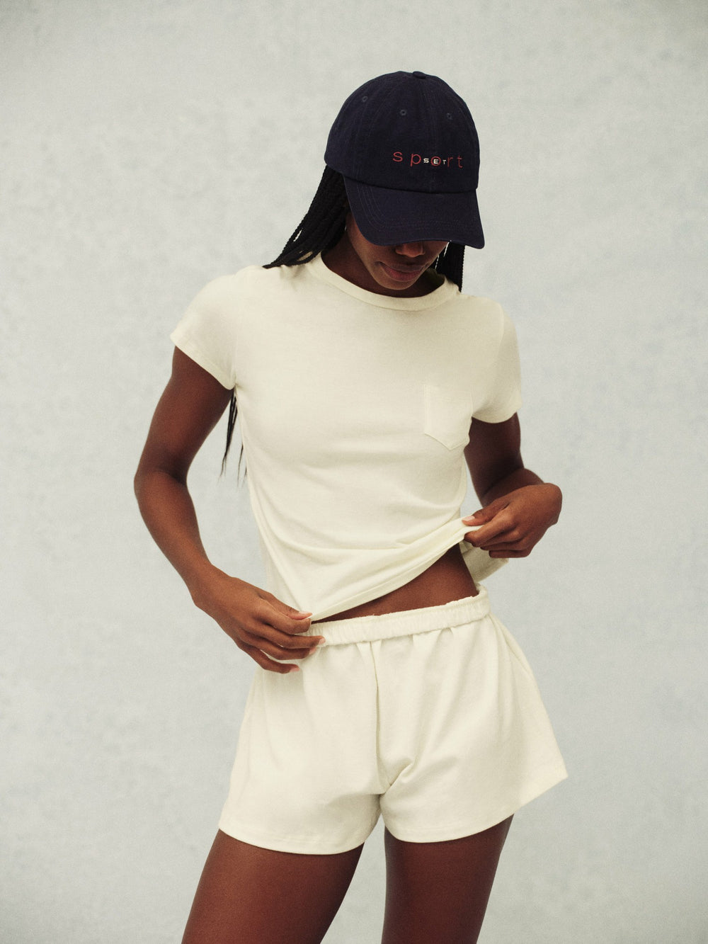 SET ACTIVE Outlets | HEAVY COTTON EASY SHORTS - HAVEN