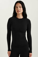 SET ACTIVE Outlets | BREATHE 1.0 LONG SLEEVE - ONYX