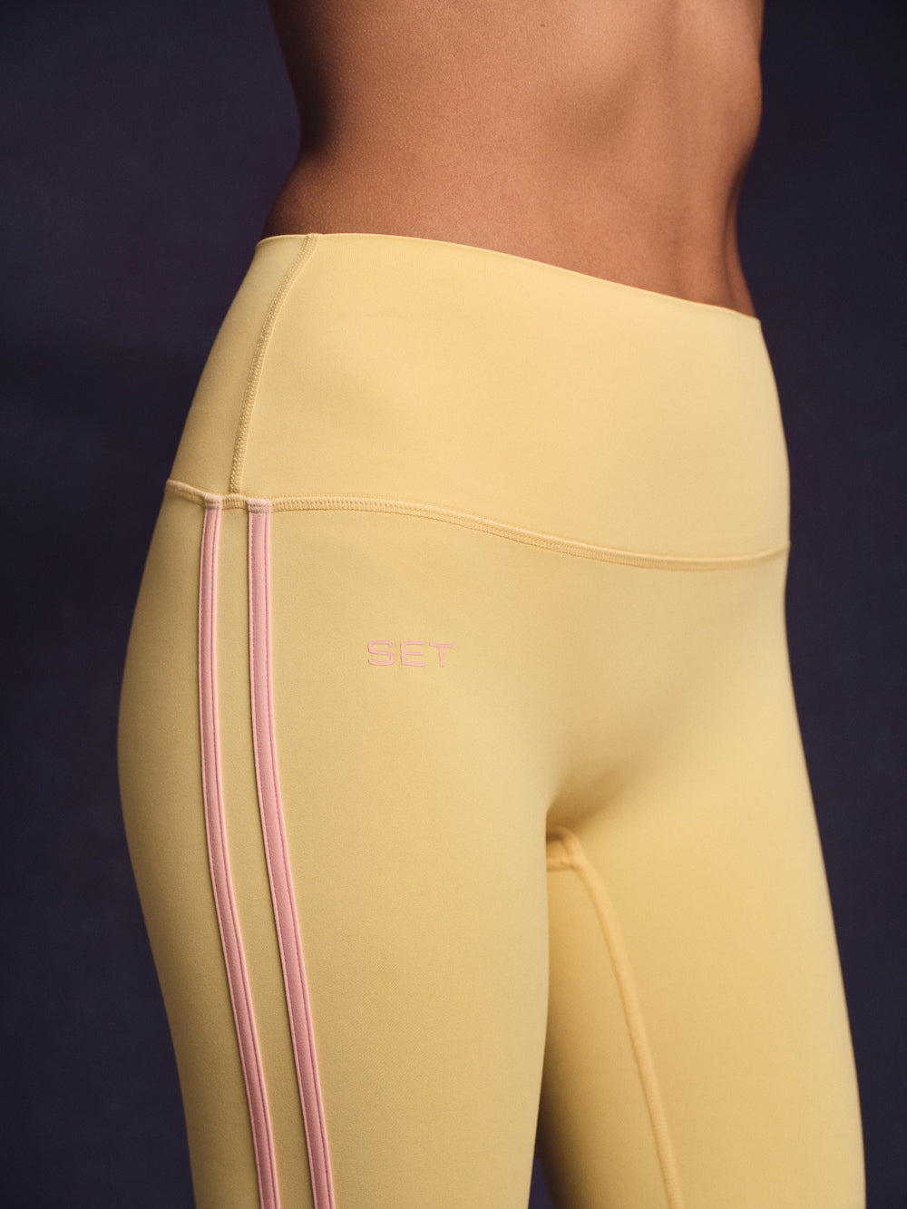 SET ACTIVE Sale | BREATHE 1.0 DUO STRIPE LEGGINGS - TAFFY