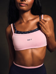 SET ACTIVE US | FORMCLOUD® CLOUD POLKA DOT TRAINING BRA - CONFETTI