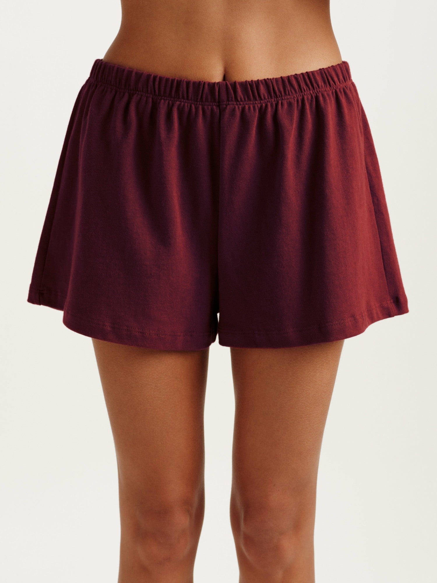 SET ACTIVE Website Store | HEAVY COTTON EASY SHORTS - SEPIA