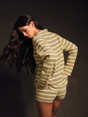 SET ACTIVE US | STRIPE JERSEY STRIPE OVERSIZED LONG SLEEVE - SPARKLER
