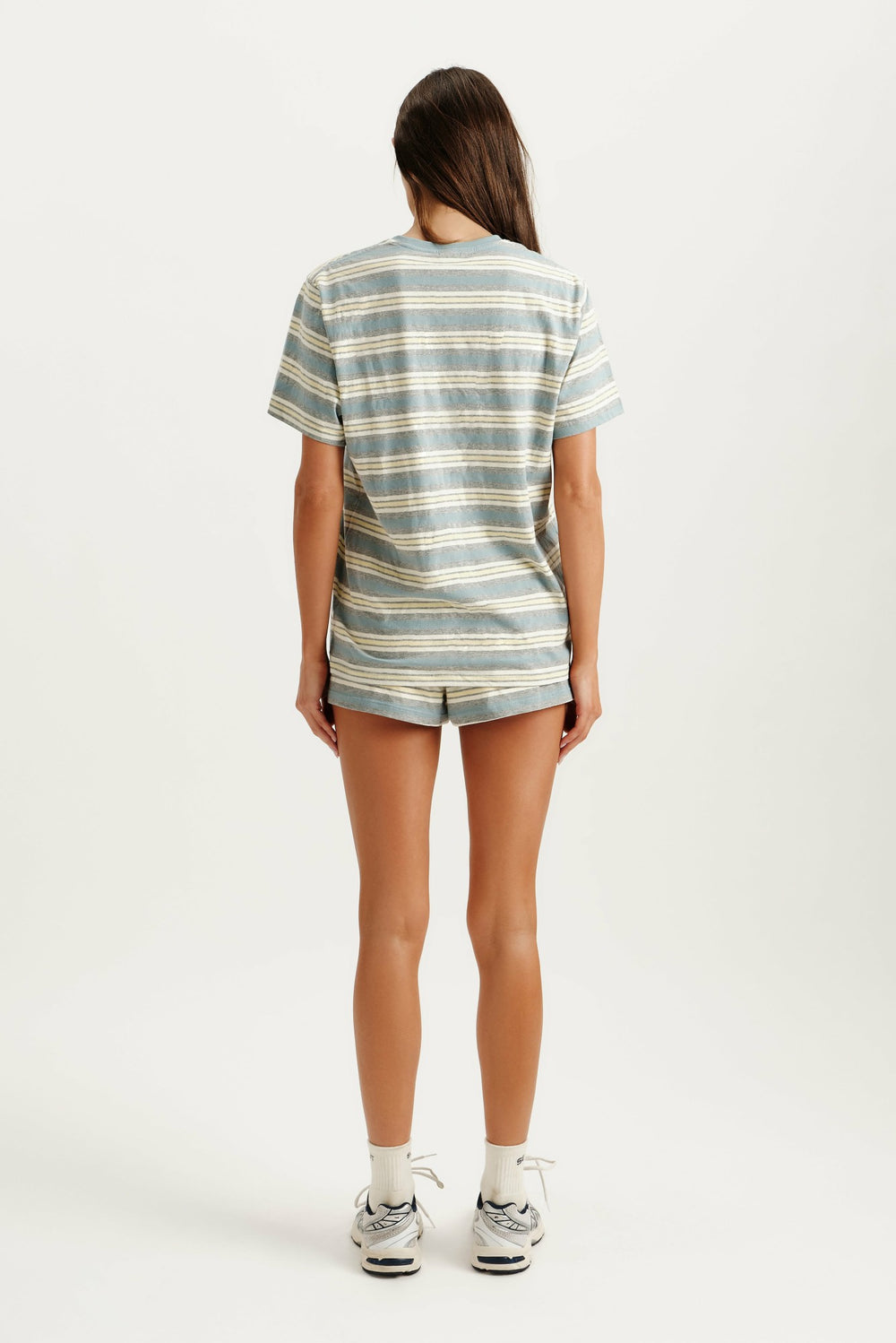 SET ACTIVE Outlets | CLASSIC COTTON DAILY STRIPE BOYFRIEND TEE - CASSETTE