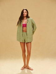SET ACTIVE Sale | STRIPED JACQUARD LINE BUTTON DOWN - PIÑA