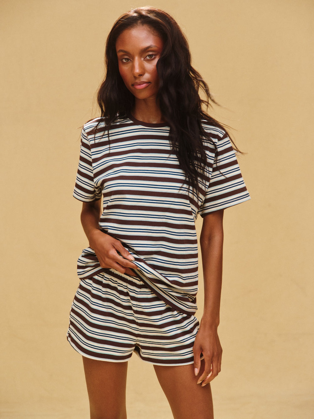 SET ACTIVE Sale | CLASSIC COTTON DAILY STRIPE BOYFRIEND TEE - KONA