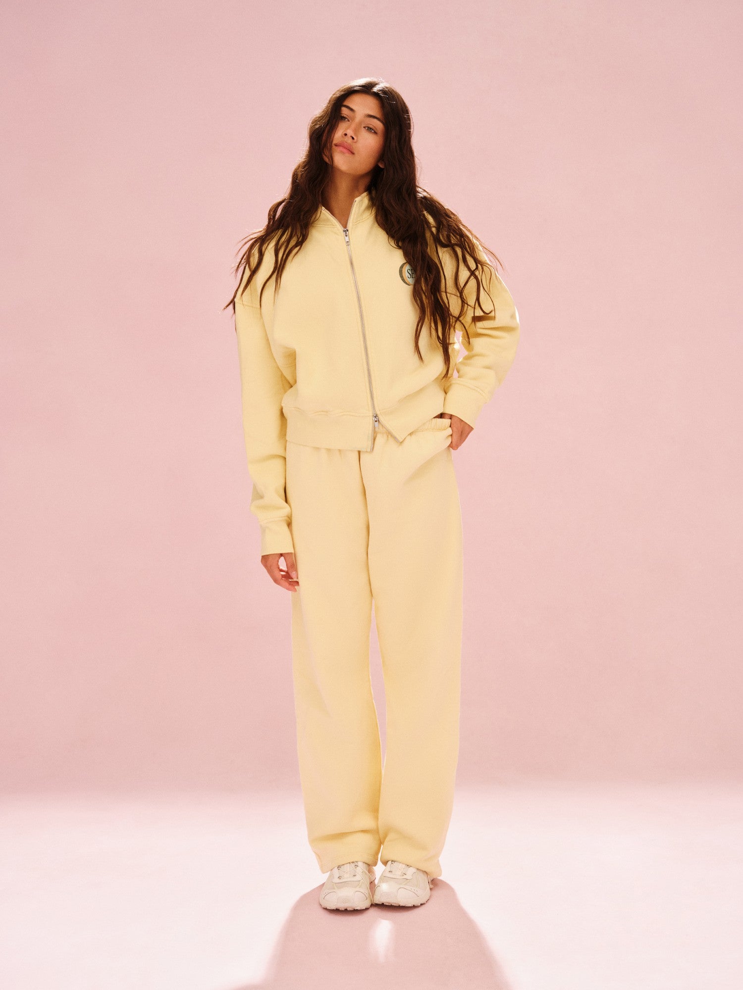 SET ACTIVE Sale | MIDWEIGHT SWEATS STAPLE SET FUNNEL ZIP - ORANGE SODA