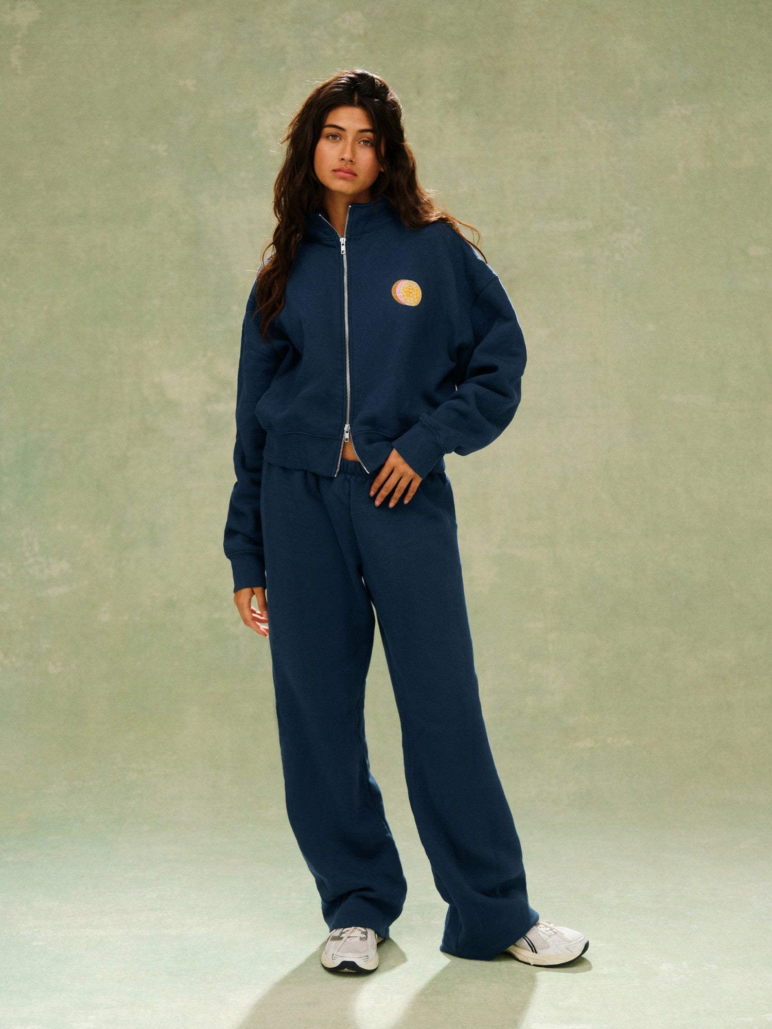 SET ACTIVE Outlet | MIDWEIGHT SWEATS STAPLE SET FUNNEL ZIP - SPEARMINT