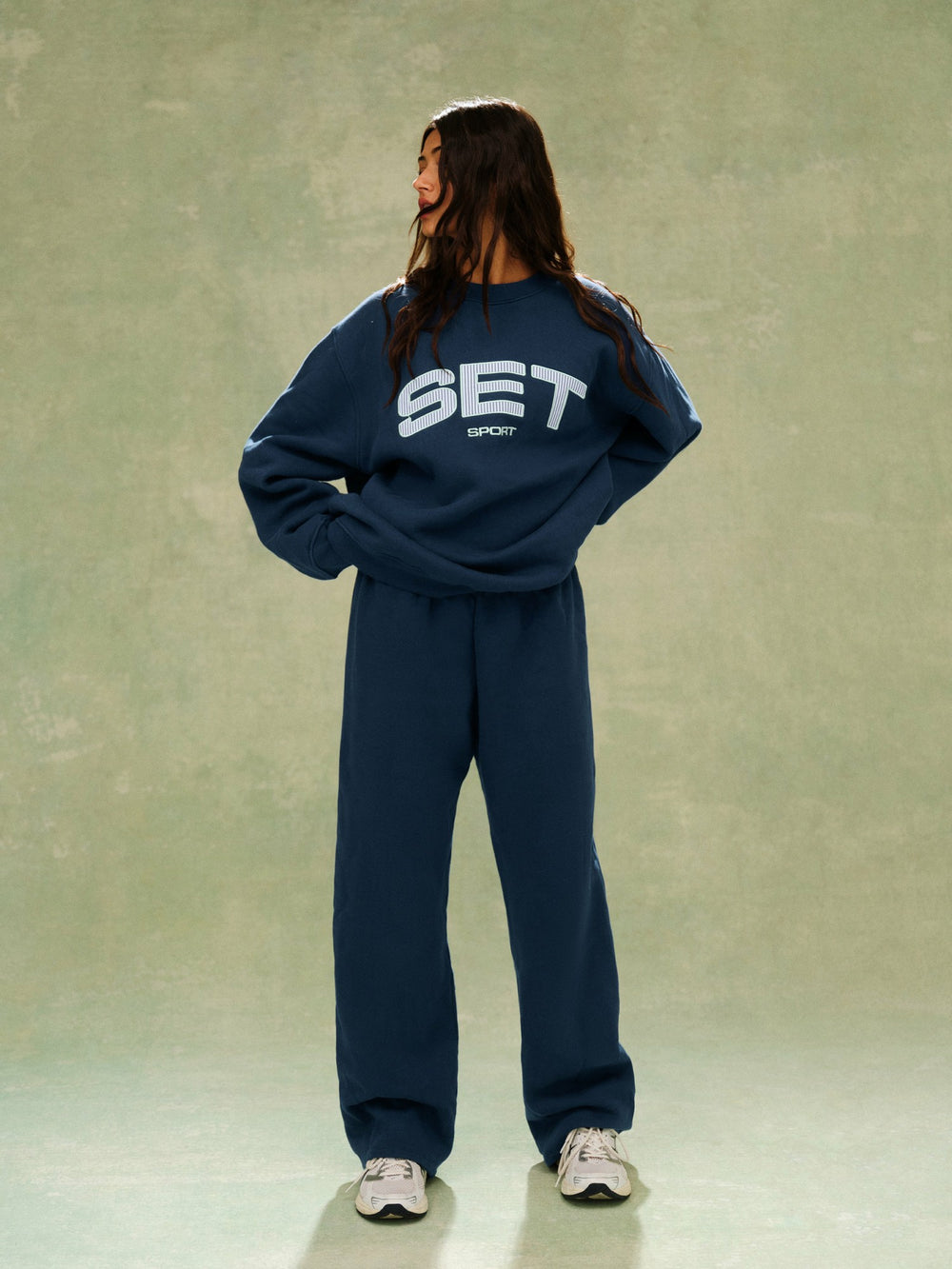 SET ACTIVE US | MIDWEIGHT SWEATS STAPLE STRAIGHT LEG SWEATPANTS - SPEARMINT