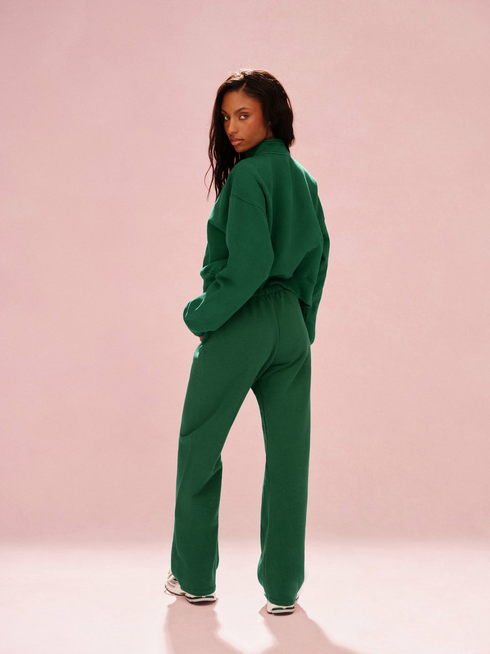SET ACTIVE Online | MIDWEIGHT SWEATS STAPLE SET FUNNEL ZIP - LAWN