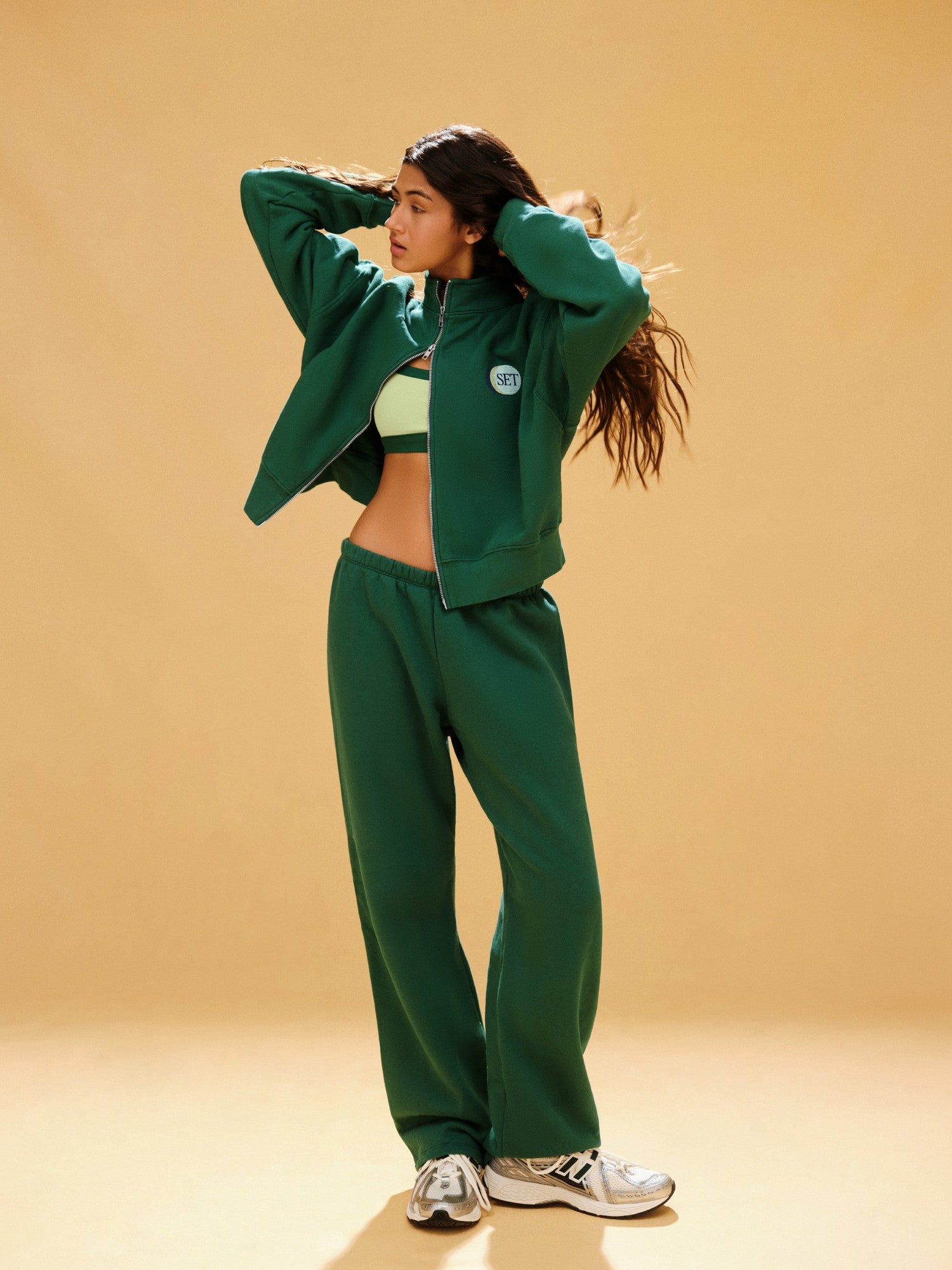 SET ACTIVE Discount | MIDWEIGHT SWEATS STAPLE STRAIGHT LEG SWEATPANTS - LAWN