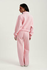 SET ACTIVE Outlet | MIDWEIGHT SWEATS STAPLE SET FUNNEL ZIP - BLUSH